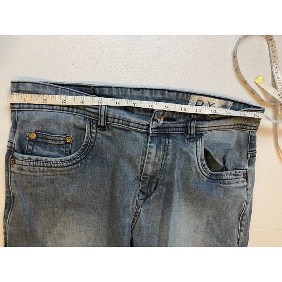 DY Womens Denim Jeans Super Skinny Mid Rise Five Design Pockets Blue Size 32 - Picture 4 of 11
